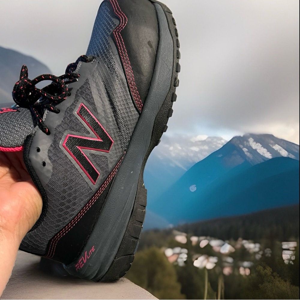 New Balance Black and Pink Athletic Shoes